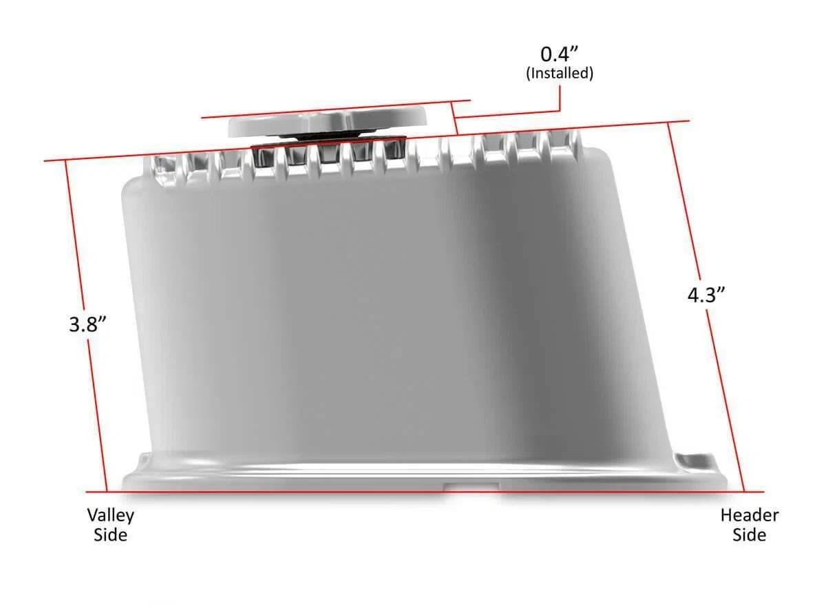Tall M_T Valve Covers for Big Block Chevy Engines - Polished Finish -